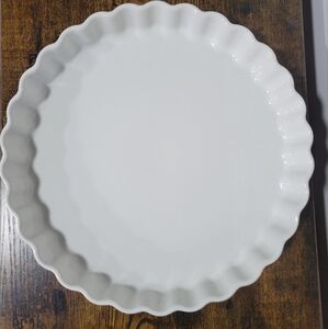 *3 FOR $30* Ikea 12" White Scalloped Ceramic Plate